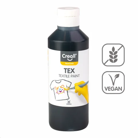 Tovární Cena Barvy na textil CREALL 250ml černá